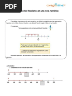 Guia Representar Fracciones en La Recta Numerica PDF