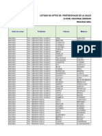 Listado de Postulantes Por Sorteo Nacional