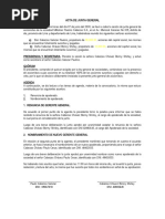 Acta de Junta General Renuncia Apoderado