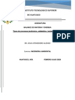 Tipo de Procesos Isotermico, Adiabatico, Isobarico, Aislado PDF