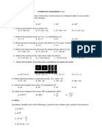 Summative Assessment 7.2.3 I. MULTIPLE CHOICE. Directions: Choose The Correct Answer by Writing The Letter of Your Choice