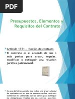 Presupuestos Elementos y Requisitos Del Contrato