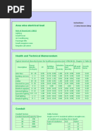 Electrical Calculation Sheet - Ecs