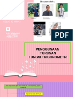 BAB 4 Penggunaan Turunan Fungsi Trigonometri