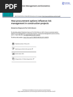 How Procurement Options Influence Risk Management in Construction Projects