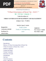 Urban Governance of Surat City S.M.C.