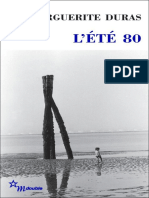 LÉté 80 by Duras Marguerite