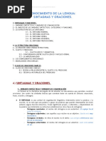 Conocimiento de La Lengua: Sintagmas Y Oraciones