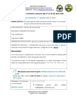 GUIA DE TRABAJO DE 11 Año SEMANA DEL 20 AL 24 DE ABRIL