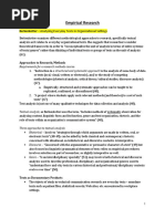 Empirical Research: Berkenkotter - Analyzing Everyday Texts in Organizational Settings