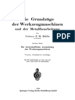 Die Grundzüge Der Werkzeugmaschinen Und Der Metallbearbeitung - Zweiter Band - Die Wirtschaftliche Ausnutzung Der Werkzeugmaschinen PDF