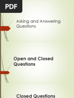 Asking and Answering Questions