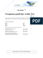 Toxoplasma Gondii Igg Avidity Test: Novalisa