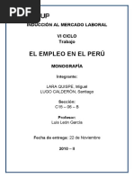 Empleo en El Perú Monografía