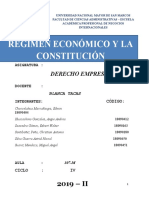 Regimen Economico y La Constitución