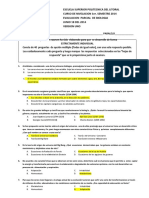 Examen de Primer Parcial de Biologia Version 1 1s 2014