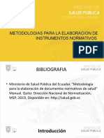 Metodologias para La Elaboracion de Instrumentos Normativos