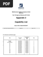 Appendix 3 Capability List: Mediterranean Aviation Company Limited (Medavia) Part 145 Approval Reference MT.145.02