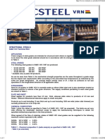 Structural Steels: SABS 1431 Technical Data