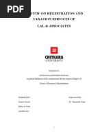 A Study On Regestration and Taxation Services of Lal & Associates