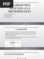 Calorimetría Aplicado A La Microbiologia