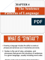 Syntax: The Sentence Patterns of Language