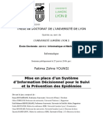 Mise en Place D'un Systeme D'informations Décisionnel Pour La Prévention Des Épidemies PDF