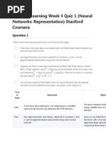 Machine Learning Coursera by Andrew NG Week 4 Quiz 1