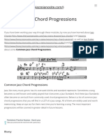 Common Jazz Chord Progressions - The Jazz Piano Site