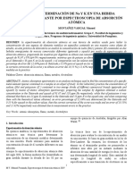 DETERMINACIÓN DE Na Y K EN UNA BEBIDA HIDRATANTE POR ESPECTROSCOPIA DE ABSORCIÓN ATÓMICA