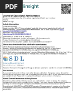 Journal of Educational Administration: Article Information