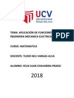 Aplicación de Las Funciones en La Ingenieria Mecanica Electrica