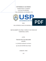 Universidad San Pedro: Mejoramiento de Suelo Conpolvo de Vidrio en Tamborial-Santa