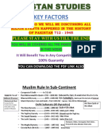 Pakistan Studies History Major Events From 712 To 1947 by Open Knowledge Gainer