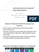 Programming Environments On Sahasrat (Cray-Xc40 System)