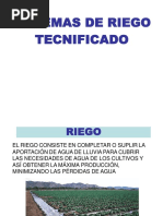 Sistemas de Riego Tecnificado