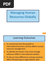 Managing Human Resources Globally