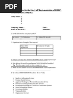 Questionnaire HRIS Implementation