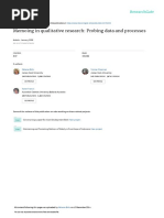 Memoing in Qualitative Research: Probing Data and Processes: January 2008