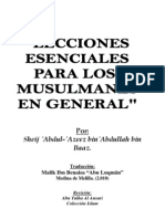 Lecciones Esenciales para Los Musulmanes en General.