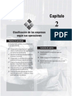 Clasificación de Las Empresas Según Sus Operaciones