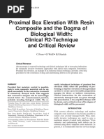 3 PROXIMAL BOX ELEVATIONAND BIOLOGICAL WIDTH CLINICAL R2 TECHNIQUE Frese2013 PDF