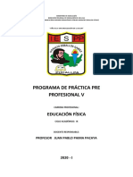 Programa de Práctica Pre Profesional 2020 I Completo