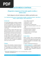 Diagnóstico Temprano de Leucemia Aguda en Niños y Adolescentes