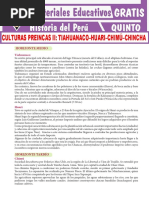 Culturas Preincas II para Quinto Grado de Secundaira