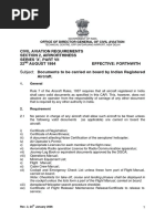 Civil Aviation Requirements Section 2, Airworthiness Series 'X', Part Vii 22 AUGUST 1984 Effective: Forthwith