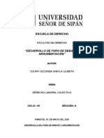 Desarrollo Del Foro de Debate y Argumentación