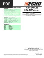 Echo SRM210 Parts Catalog