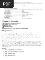 Alternaria Alternata: Allergen Exposure