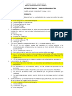 Evaluacion de Investigacion y Analisis de Accidentes